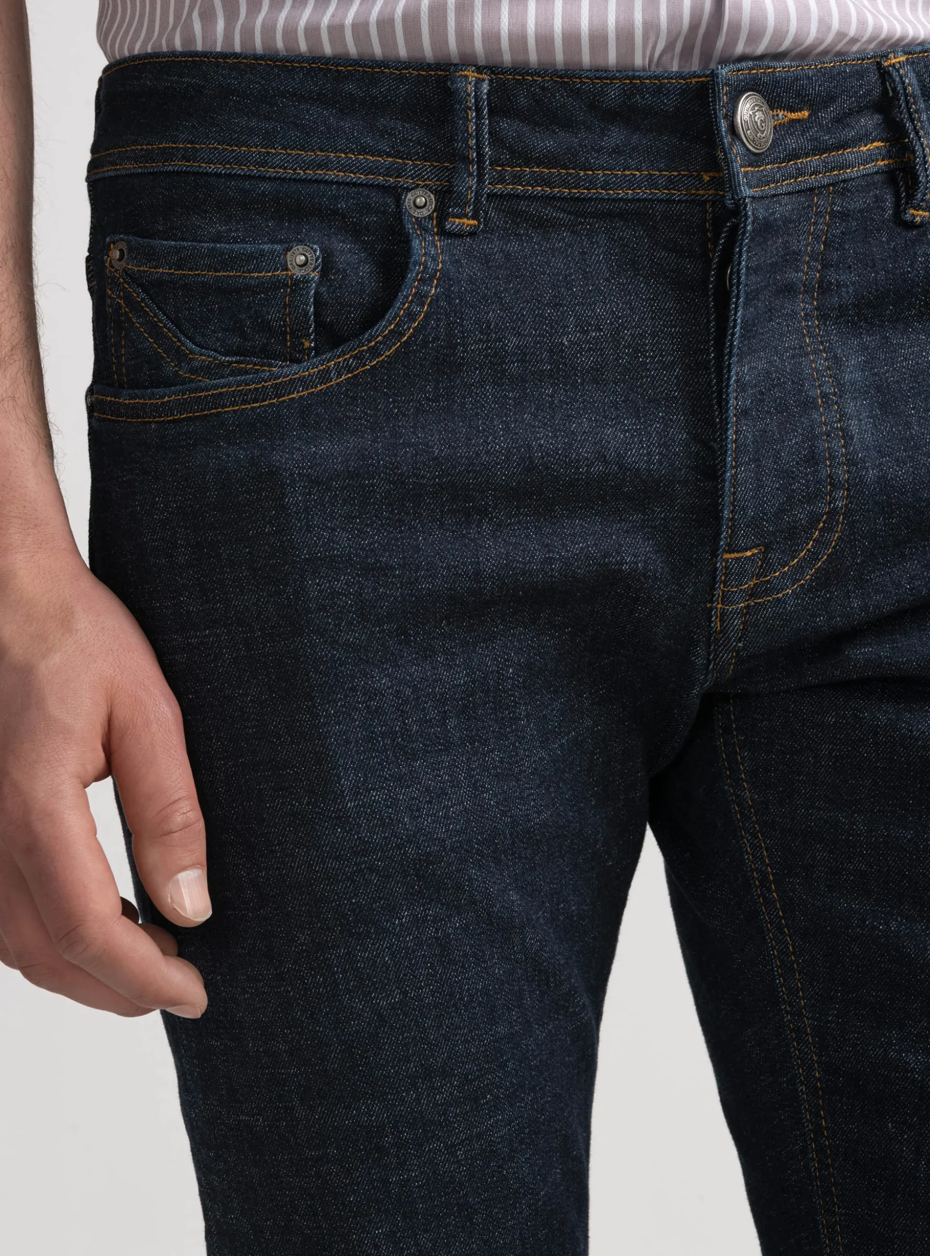 5 tasche denim rinse wash