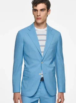 Abito azzurro in pura lana Vitale Barberis Canonico