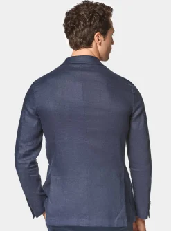Abito blue in puro lino