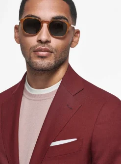 Abito bordeaux in pura lana Vitale Barberis Canonico