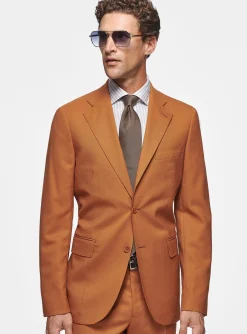 Abito caramello in pura lana Vitale Barberis Canonico