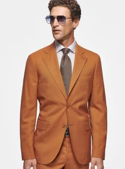 Abito caramello in pura lana Vitale Barberis Canonico