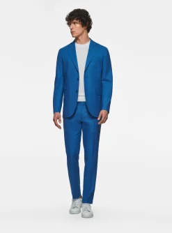 Abito ceruleo in pura lana Vitale Barberis Canonico