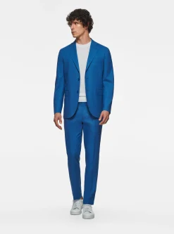 Abito ceruleo in pura lana Vitale Barberis Canonico