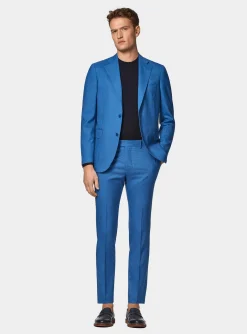 Abito ceruleo in pura lana Vitale Barberis Canonico