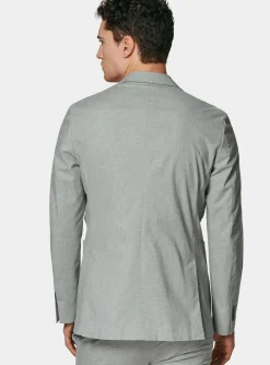 Abito grigio in cotone stretch