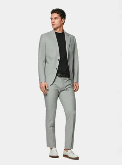Abito grigio in cotone stretch