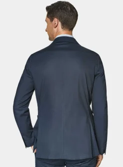 Abito navy in puro cotone armaturato