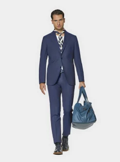 Abito travel navy in lana Cerruti