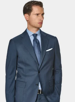 Abito Vitale Barberis Canonico in pura lana blu navy