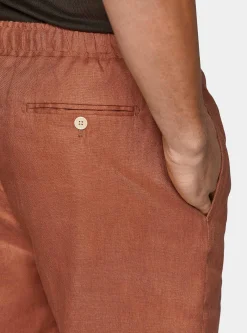 Bermuda in puro lino con elastico