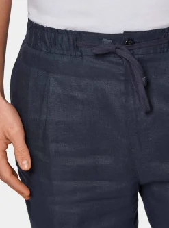 Bermuda in puro lino con elastico