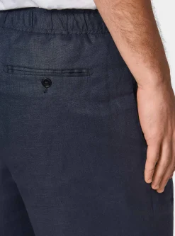 Bermuda in puro lino con elastico