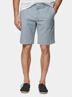 Bermuda seersucker in cotone stretch