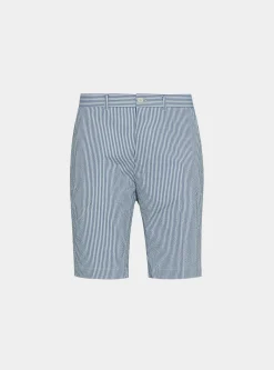 Bermuda seersucker in cotone stretch