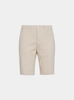 Bermuda seersucker in cotone stretch