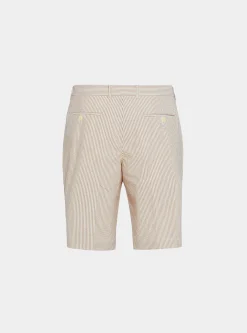 Bermuda seersucker in cotone stretch