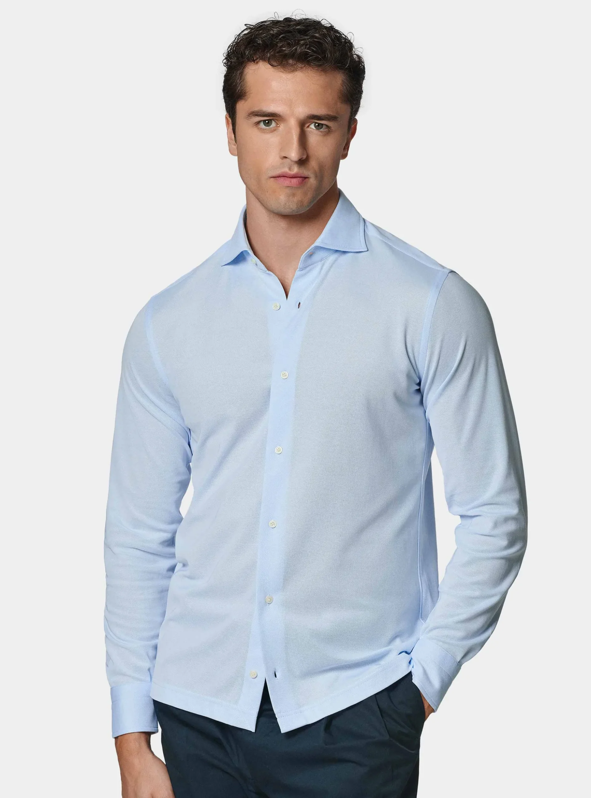 Camicia a polo GT01 in misto cotone piquet