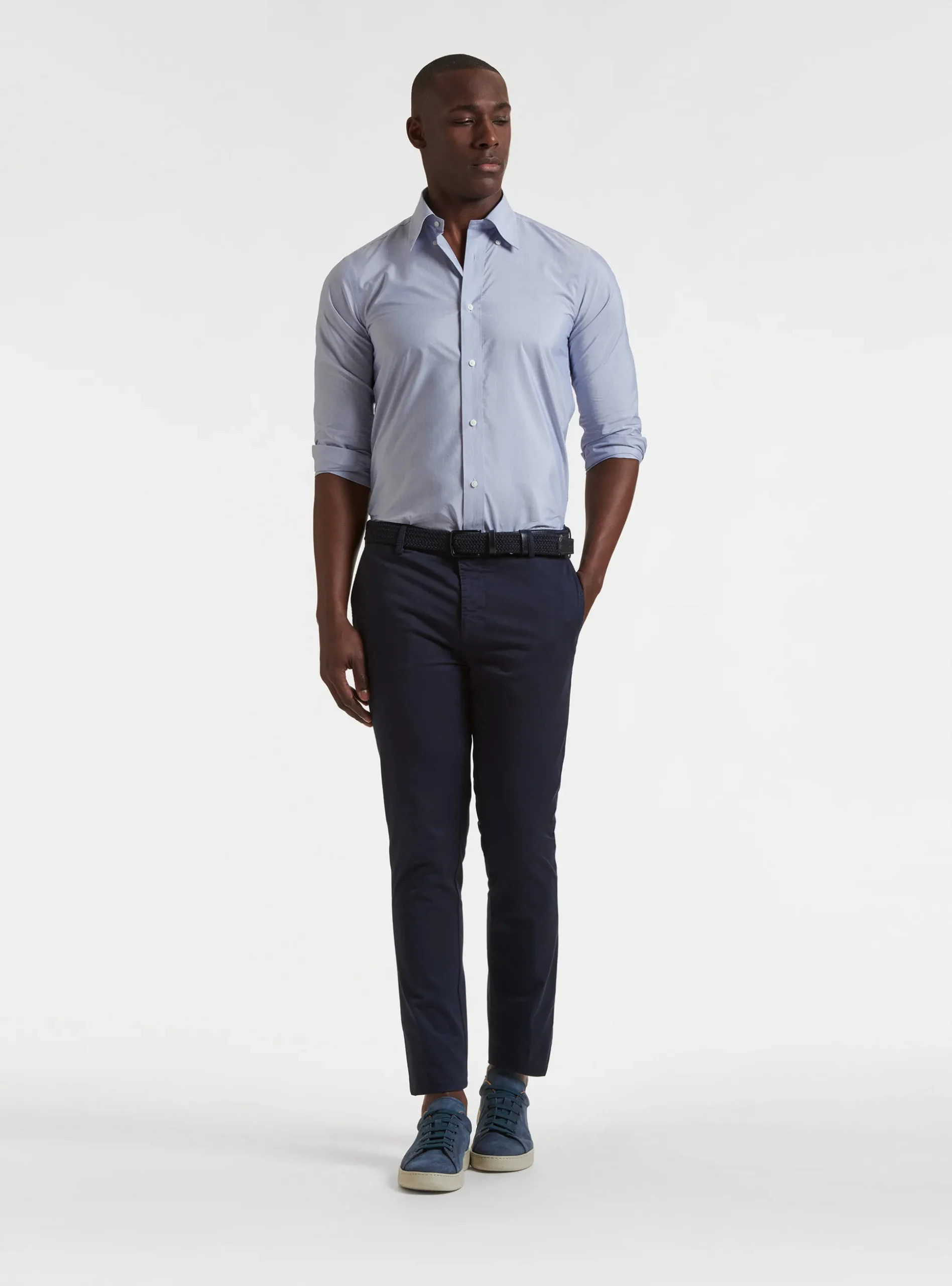 Camicia collo button down in misto cotone Ecomade