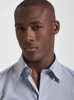 Camicia collo button down in misto cotone Ecomade