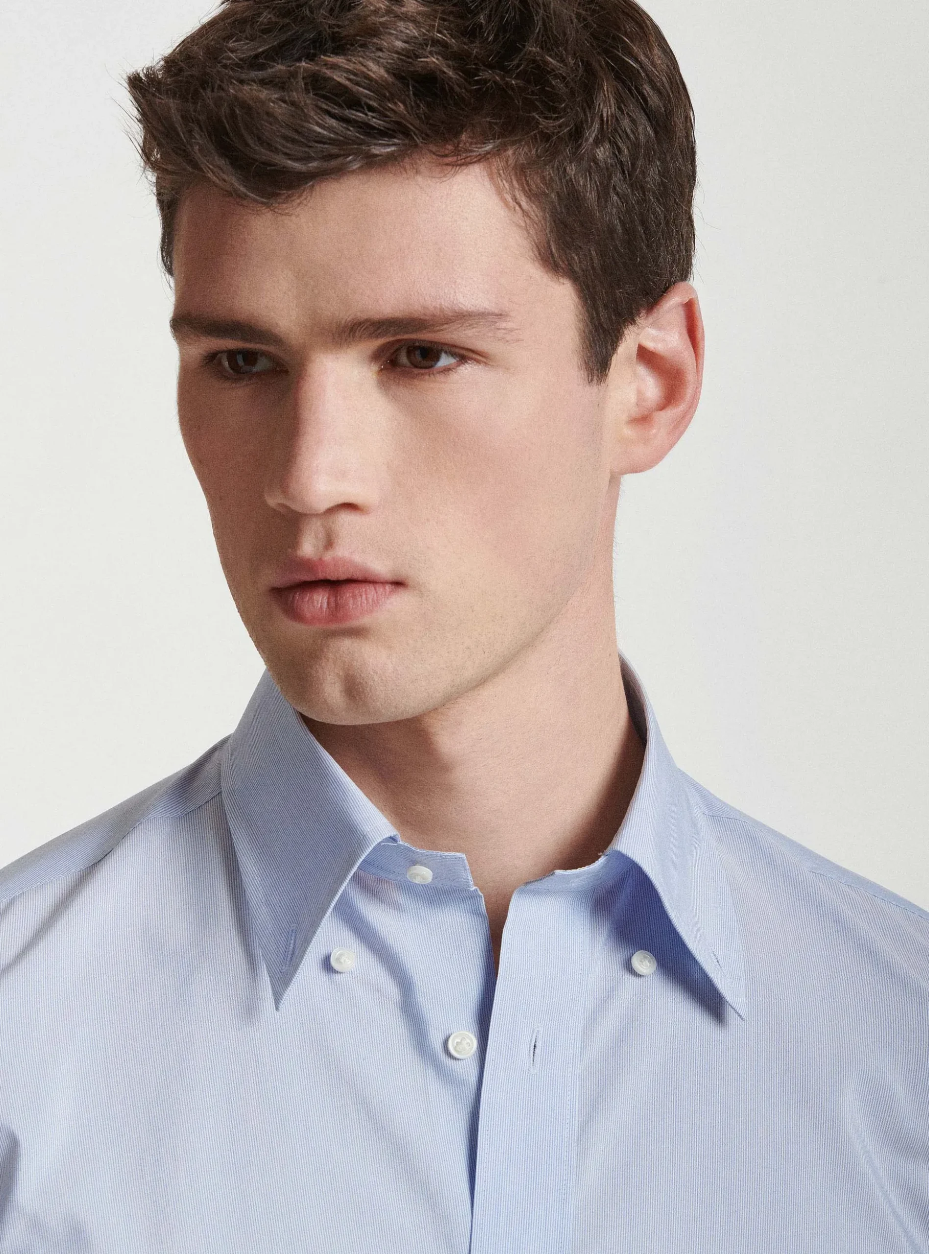 Camicia collo button down in misto cotone Ecomade