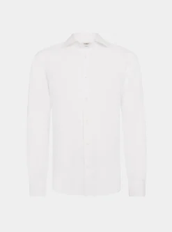 Camicia collo italiano in puro lino