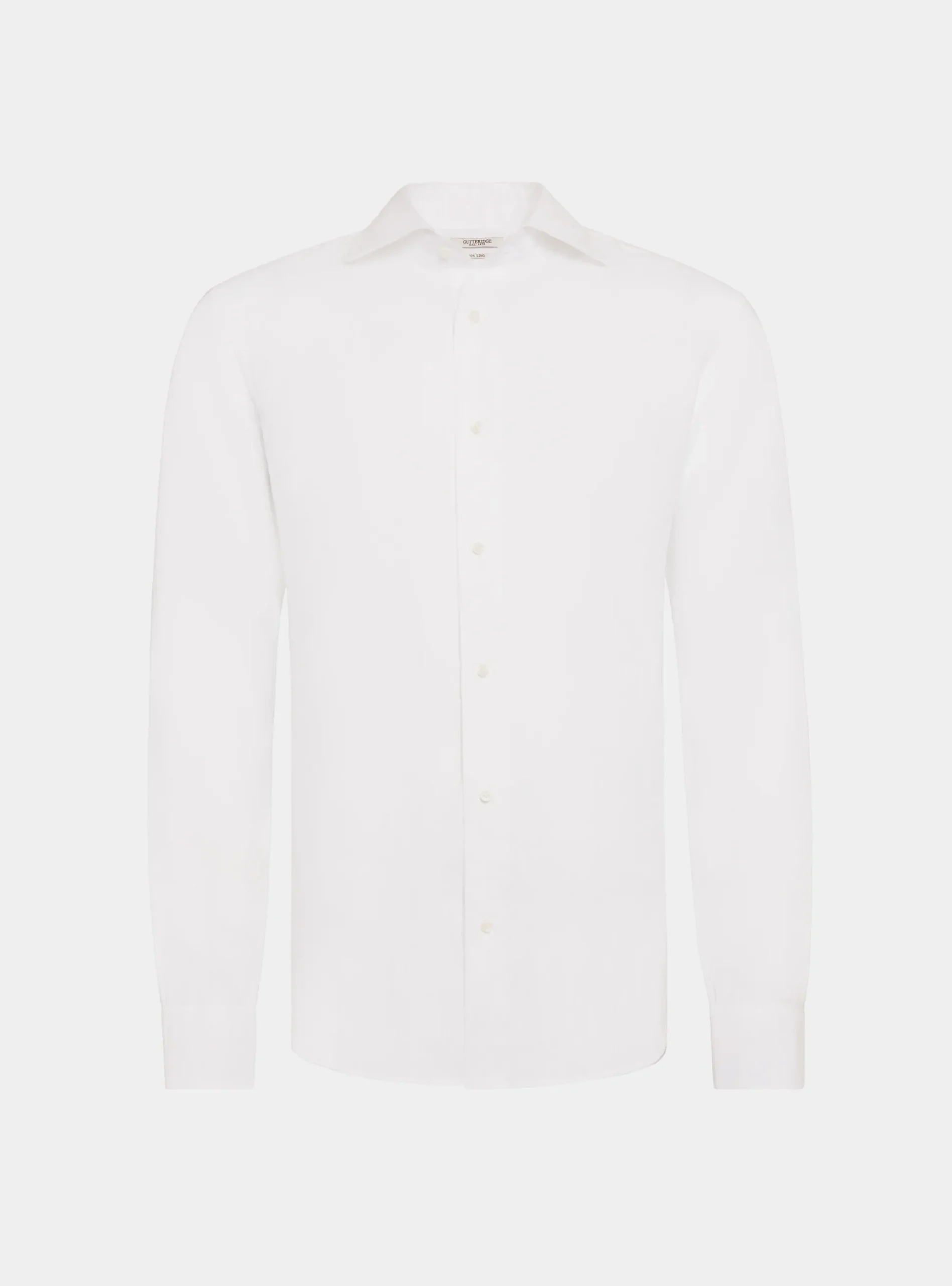 Camicia collo italiano in puro lino