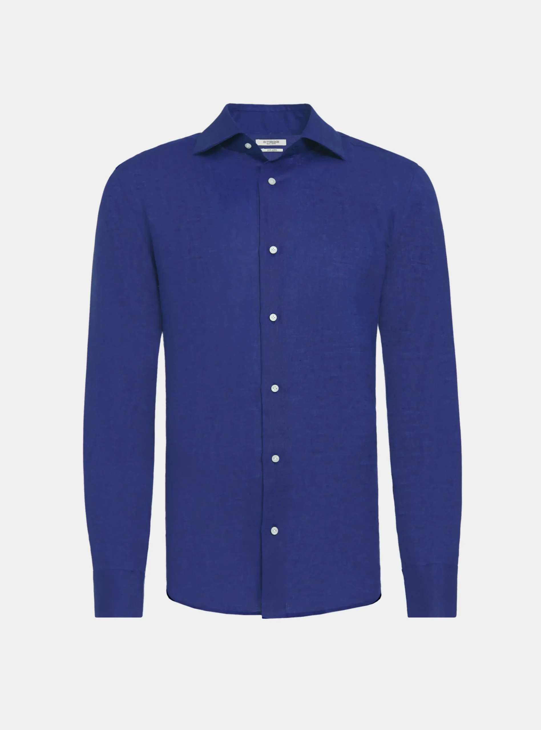 Camicia collo italiano in puro lino