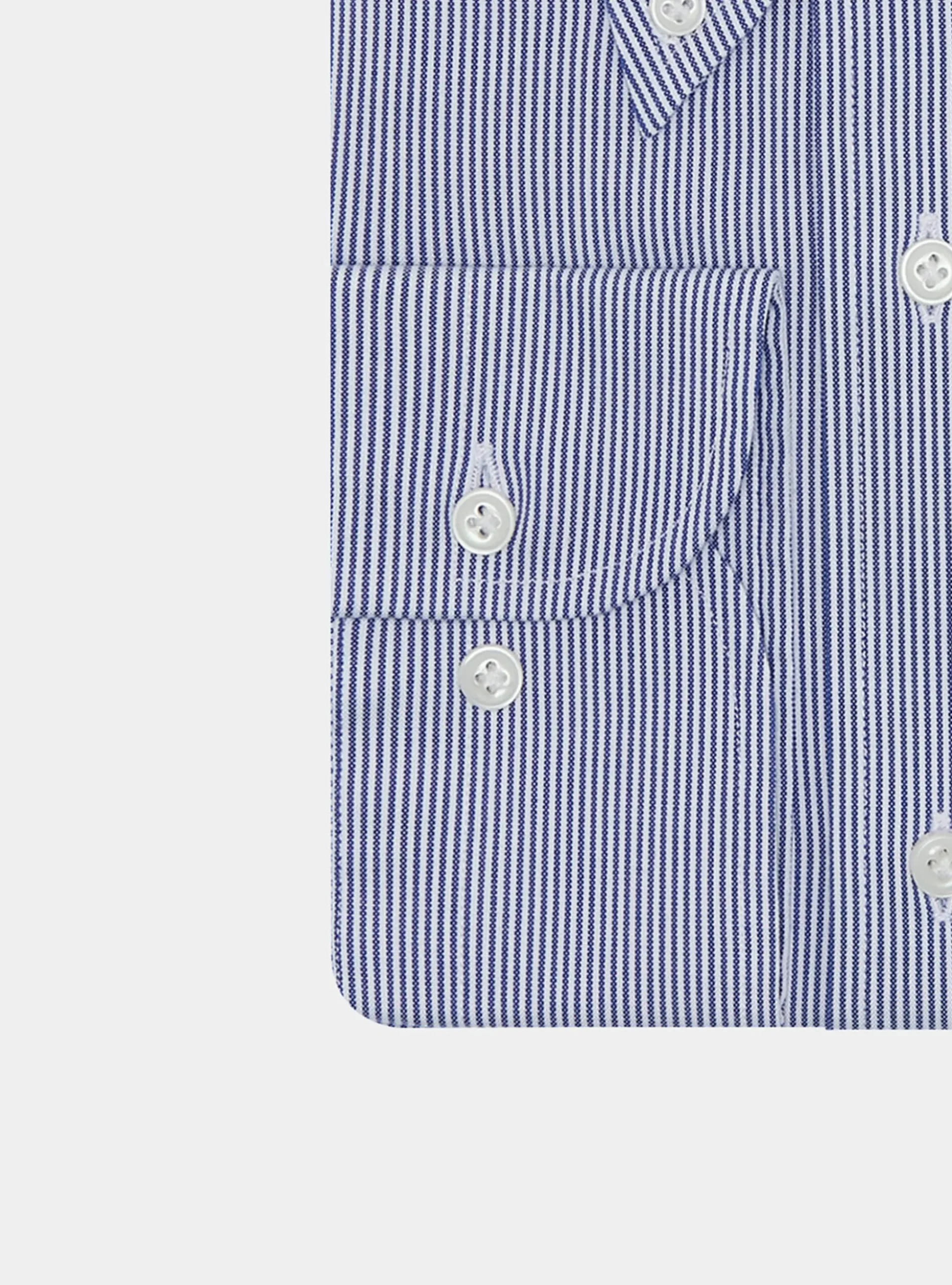 Camicia confortevole in cotone oxford rigato