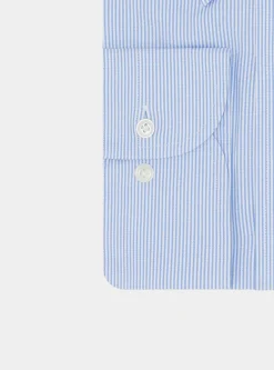 Camicia confortevole in cotone oxford rigato
