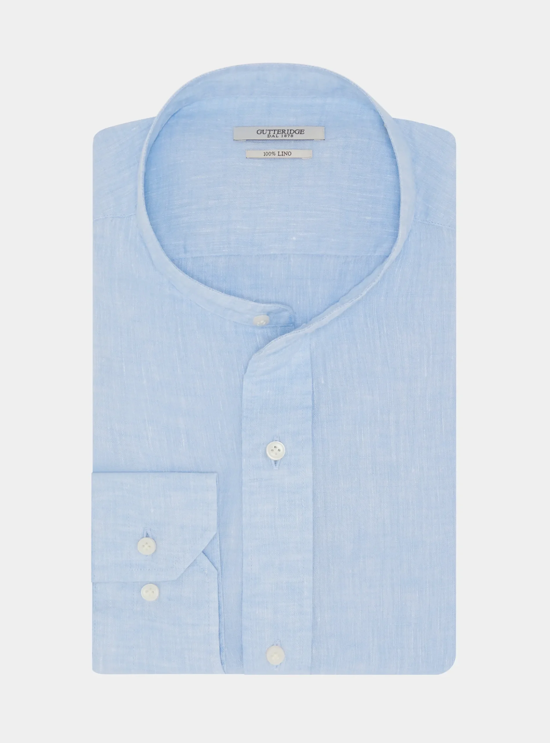 Camicia coreana in puro lino