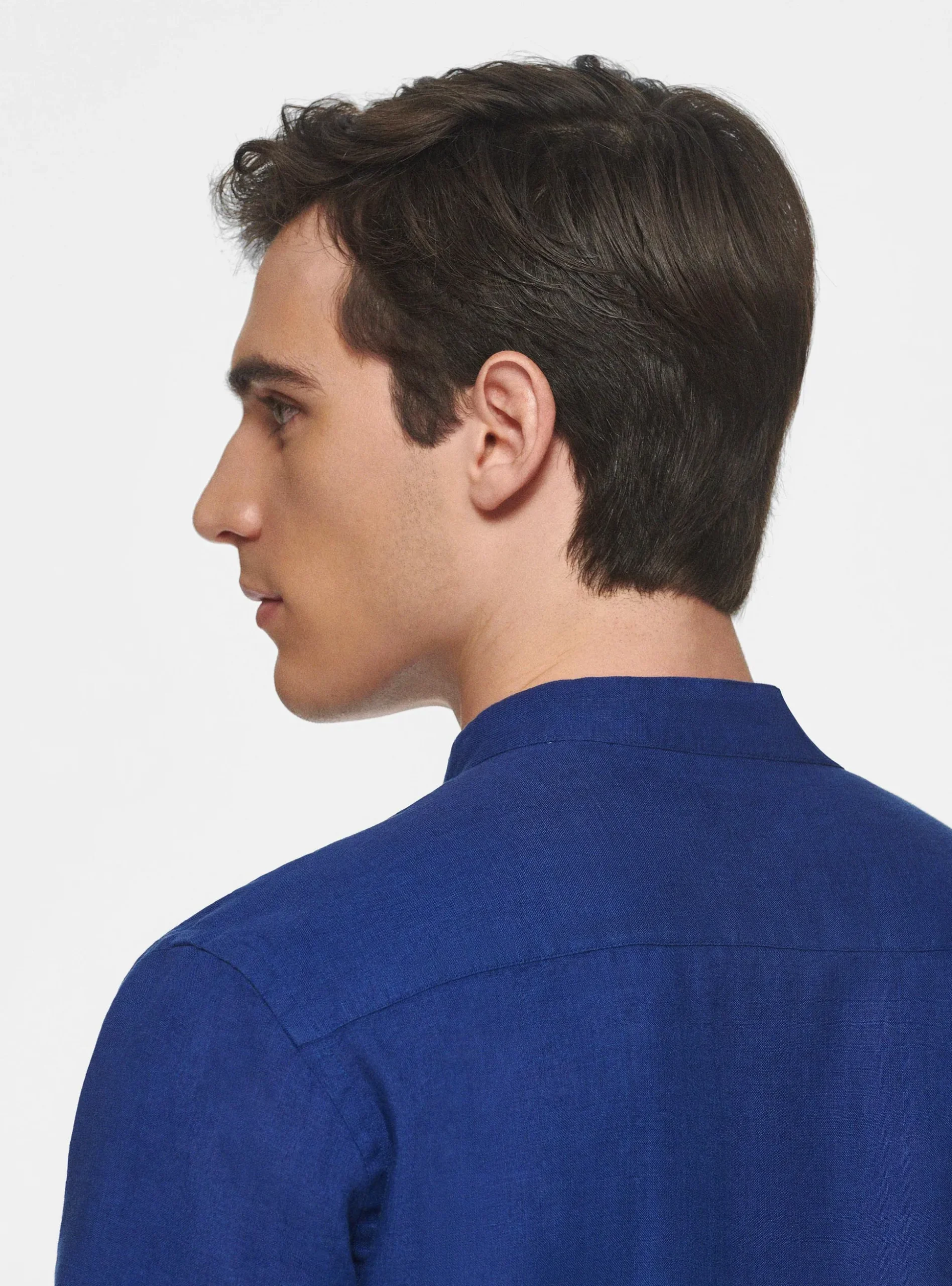 Camicia coreana in puro lino