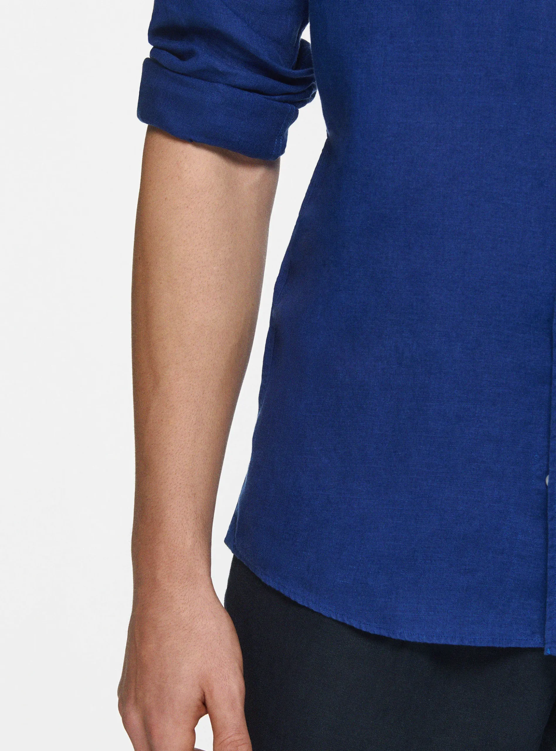 Camicia coreana in puro lino