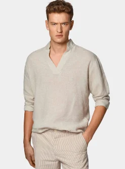 Camicia coreana in puro lino