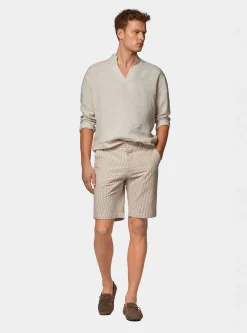 Camicia coreana in puro lino
