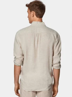 Camicia coreana in puro lino