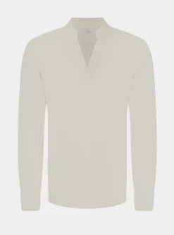 Camicia coreana in puro lino