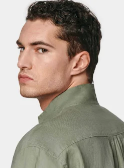 Camicia coreana in puro lino