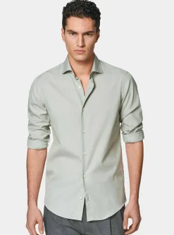 Camicia in fil a fil di cotone