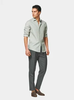 Camicia in fil a fil di cotone