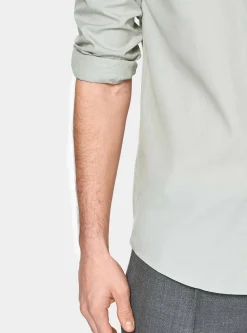 Camicia in fil a fil di cotone