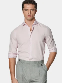 Camicia in fil a fil di cotone