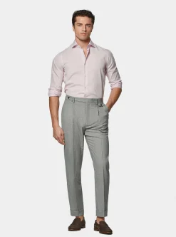 Camicia in fil a fil di cotone