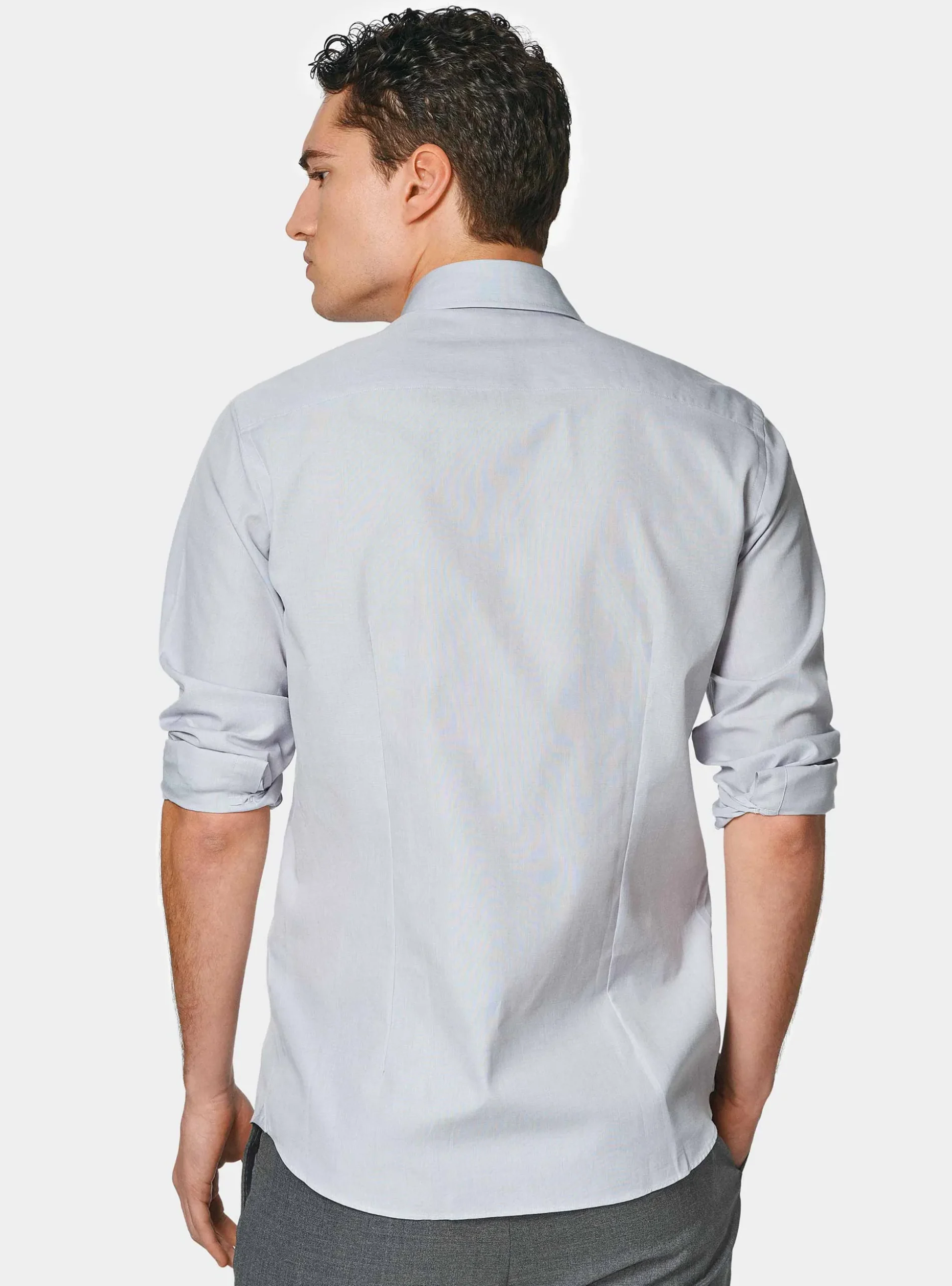 Camicia in fil a fil di cotone