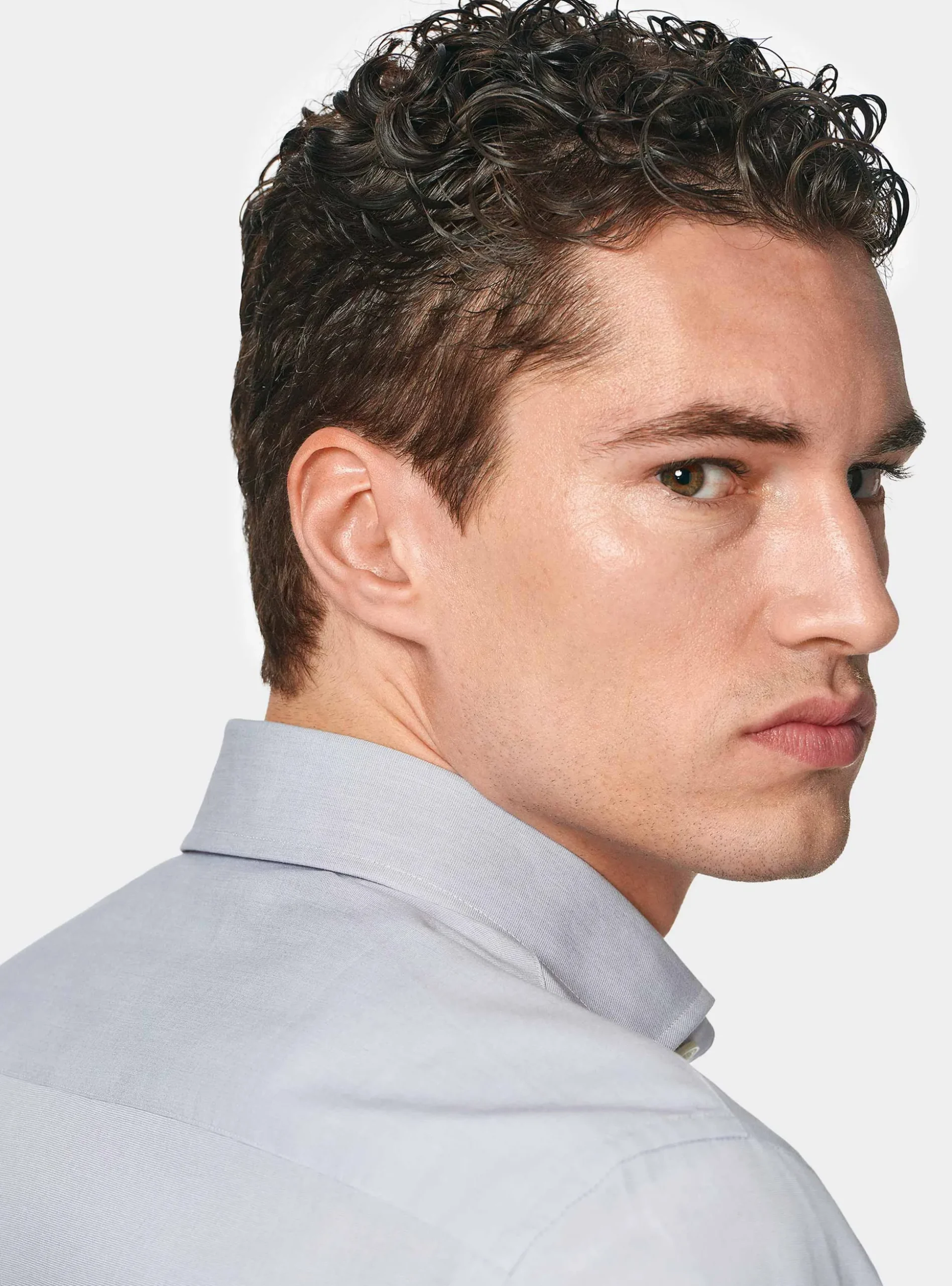 Camicia in fil a fil di cotone
