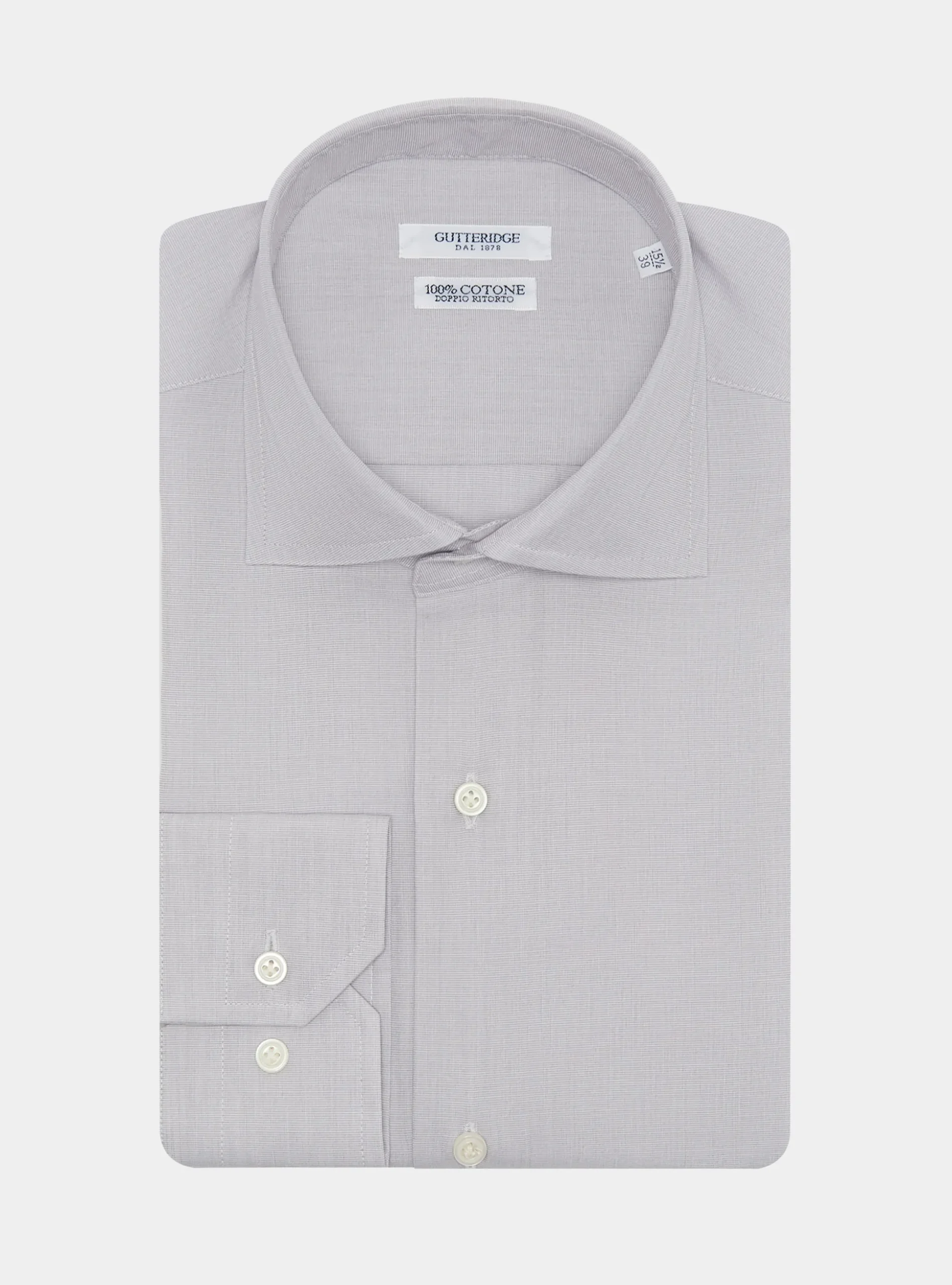 Camicia in fil a fil di cotone