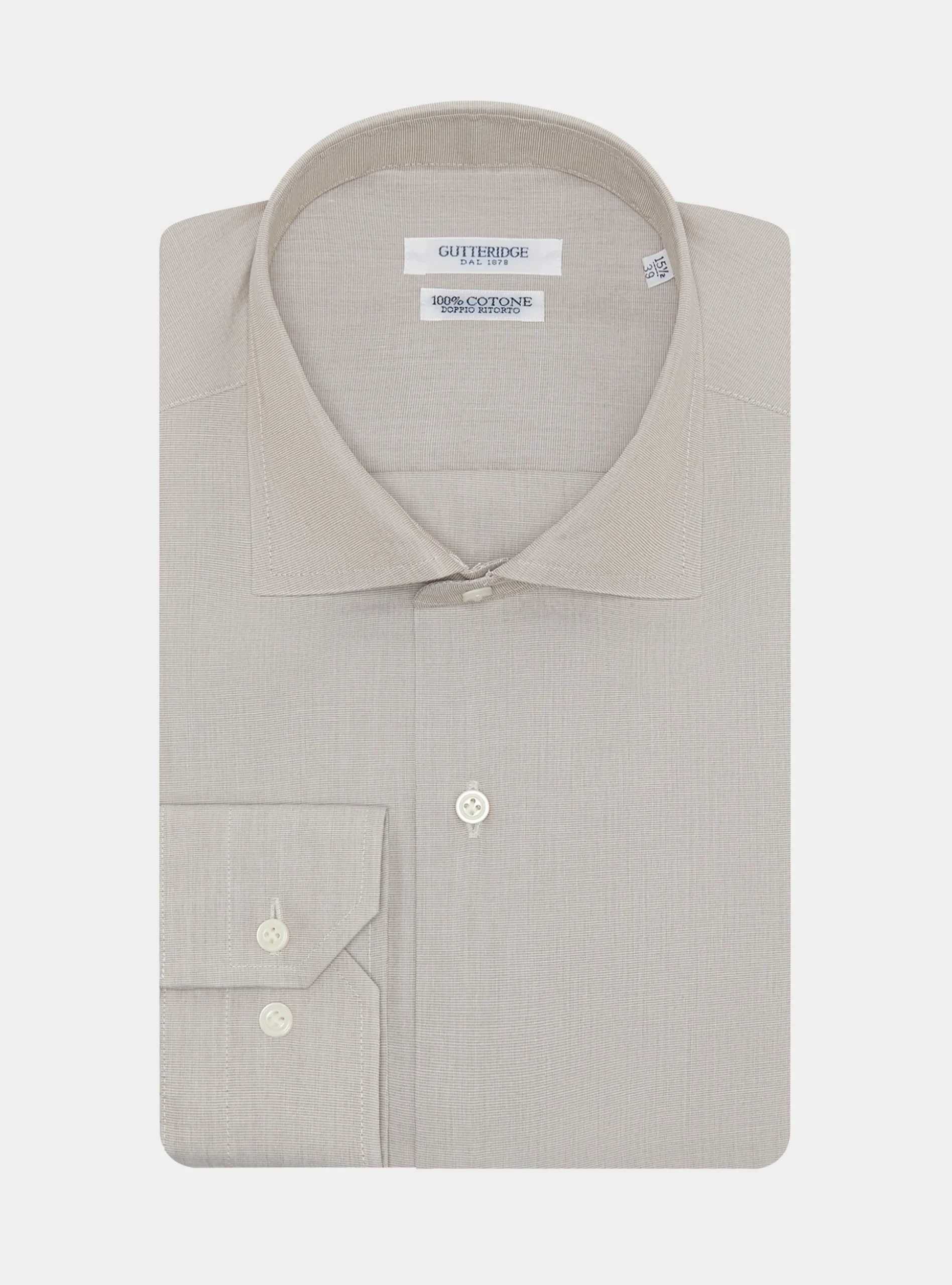 Camicia in fil a fil di cotone