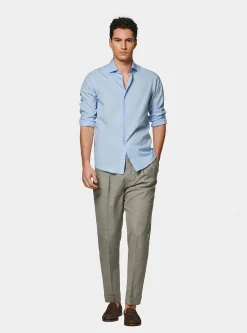 Camicia in fil a fil di cotone