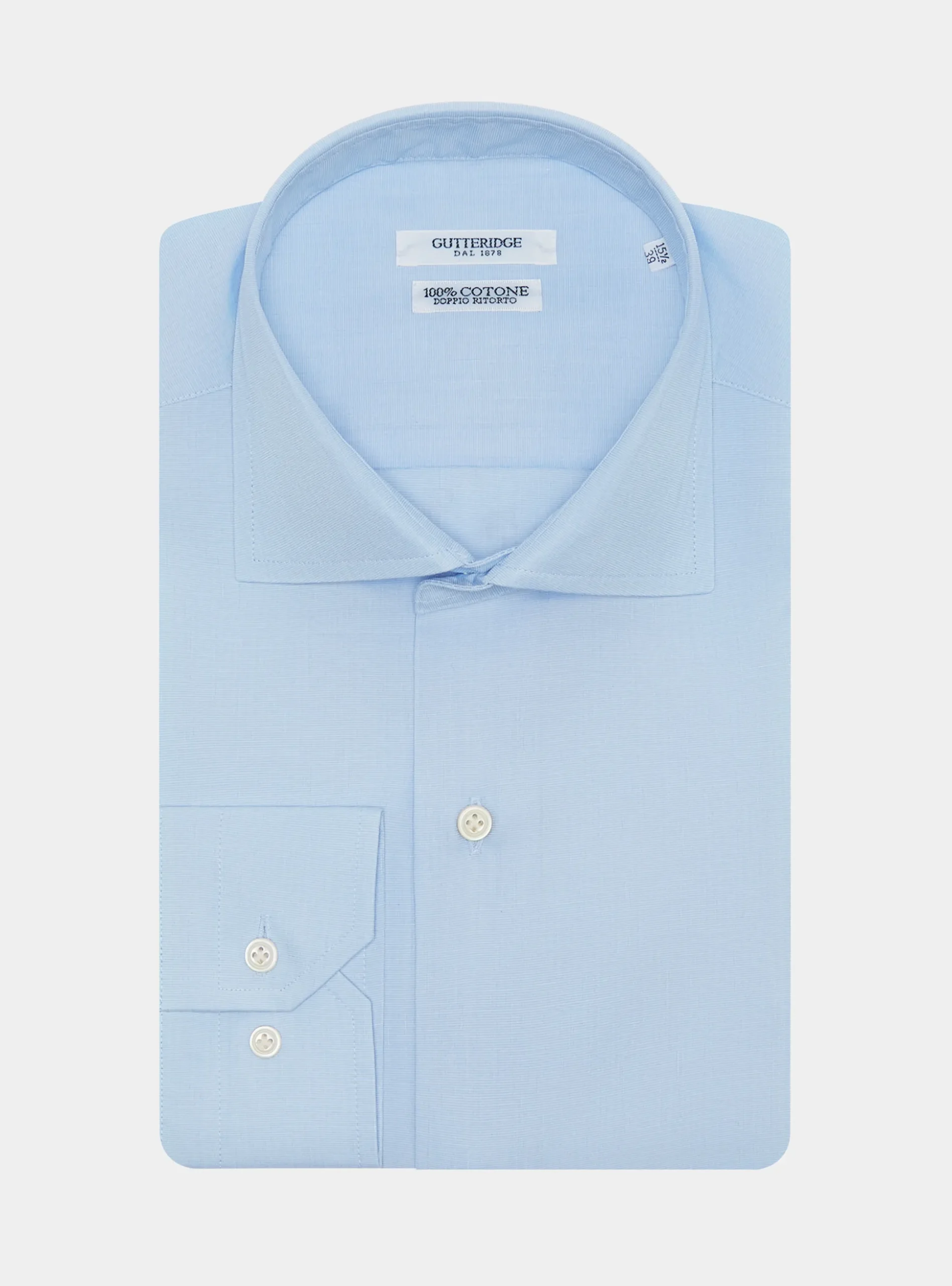 Camicia in fil a fil di cotone