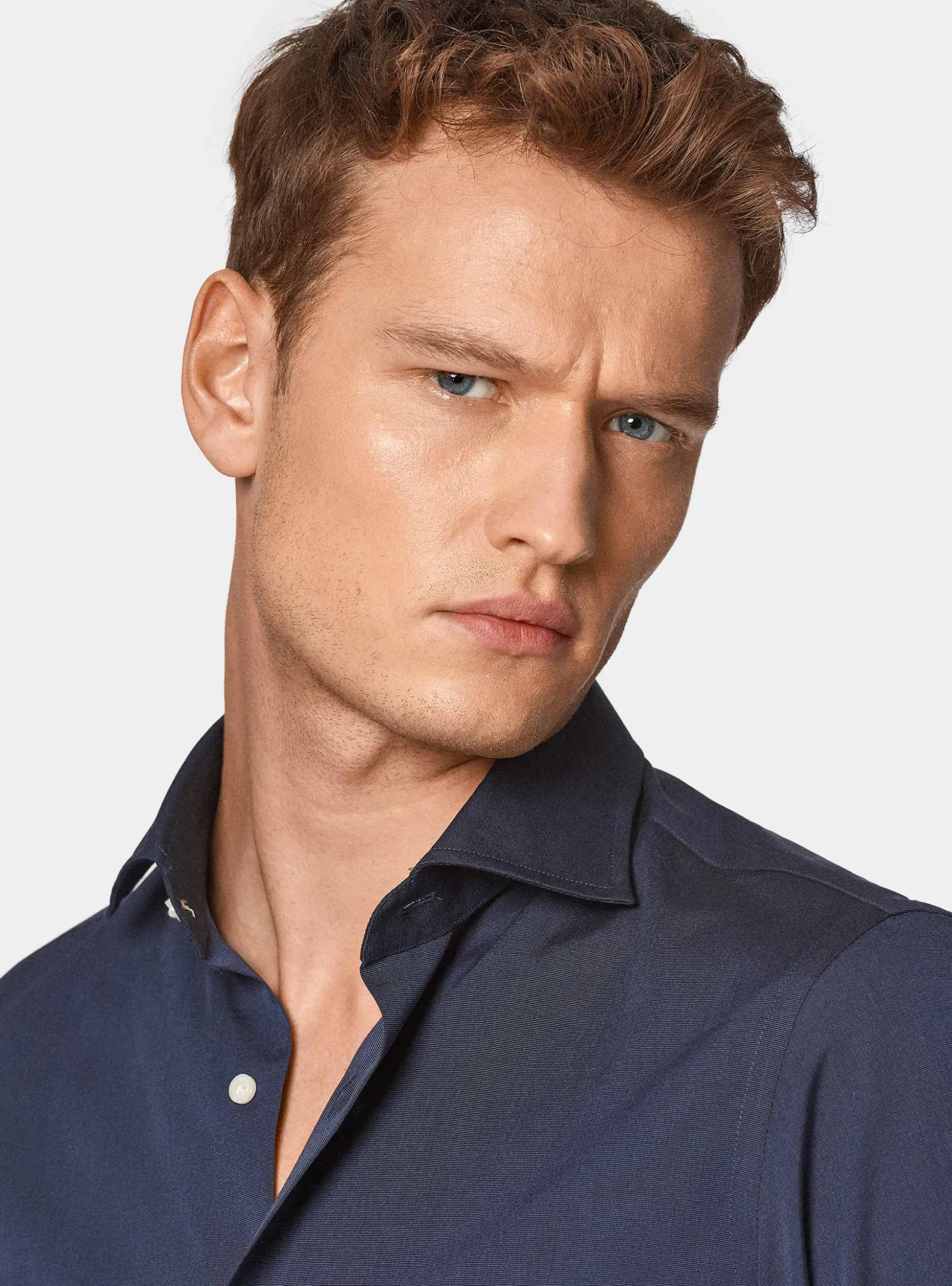Camicia in fil a fil di cotone